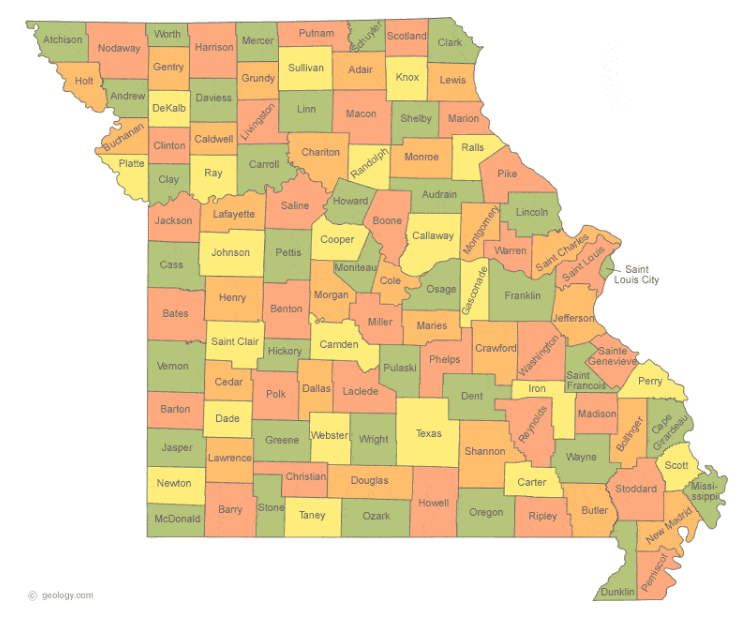 Missouri state outline