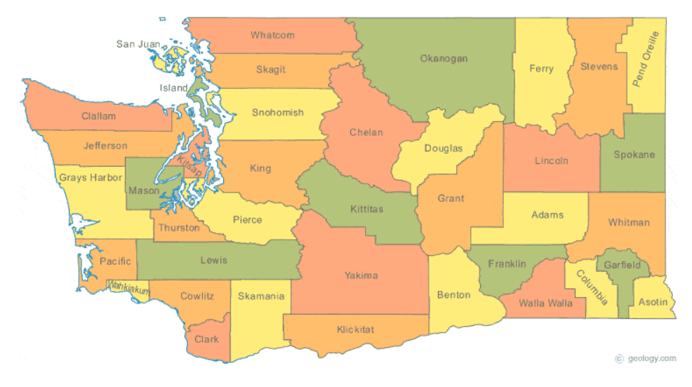 Washington state outline